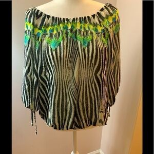 Mushka by Sierra rose blouse, L/S geometric